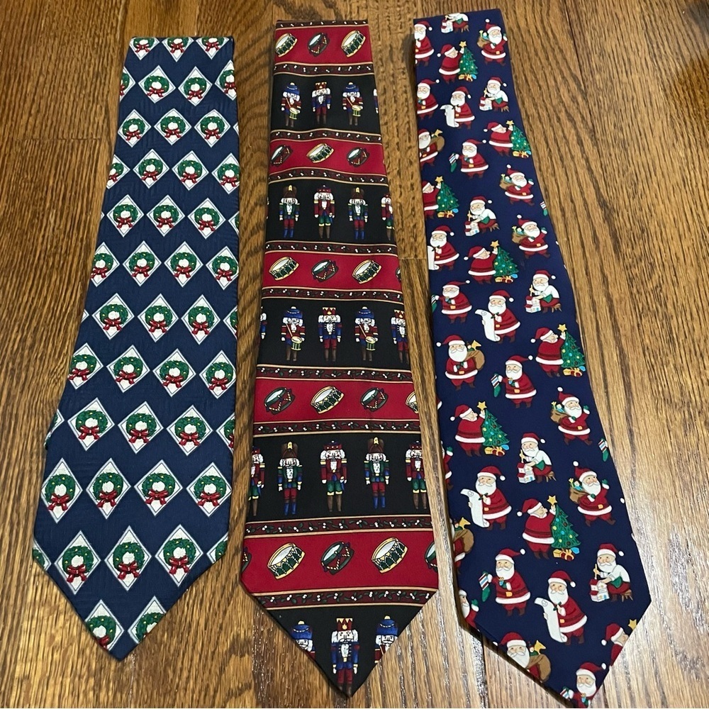 Claybrooke Christmas Holiday Men's Ties Set‎ of 3